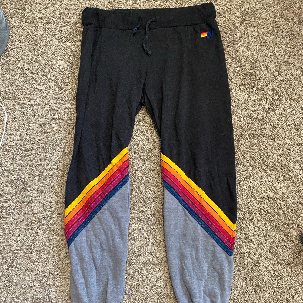 Aviator Nation Chevron Grey Sweats Size Large